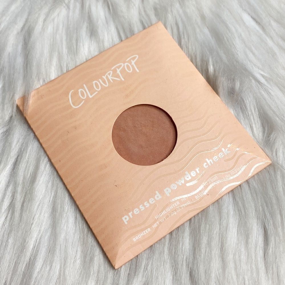 ColourPop Pressed Powder Cheek Bronzer Zip Brown 0.21oz